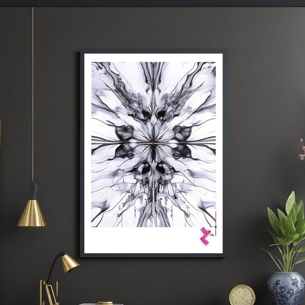 NEW! Poster series "What You See. What We See" #10 - Poster Rorschach Psychology Psychotest Inkblot Test Abstract Geometric