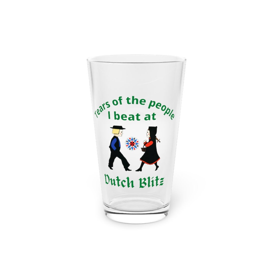 Dutch Blitz Pint Glass Dutch Blitz Player Gift Idea Dutch - Etsy