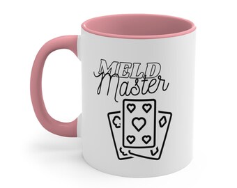 Canasta Gift Idea | Canasta Gifts | Canasta Player Gifts | Canasta Meld Mug | Gifts for Canasta Players | Canasta Melds | Canasta Melding