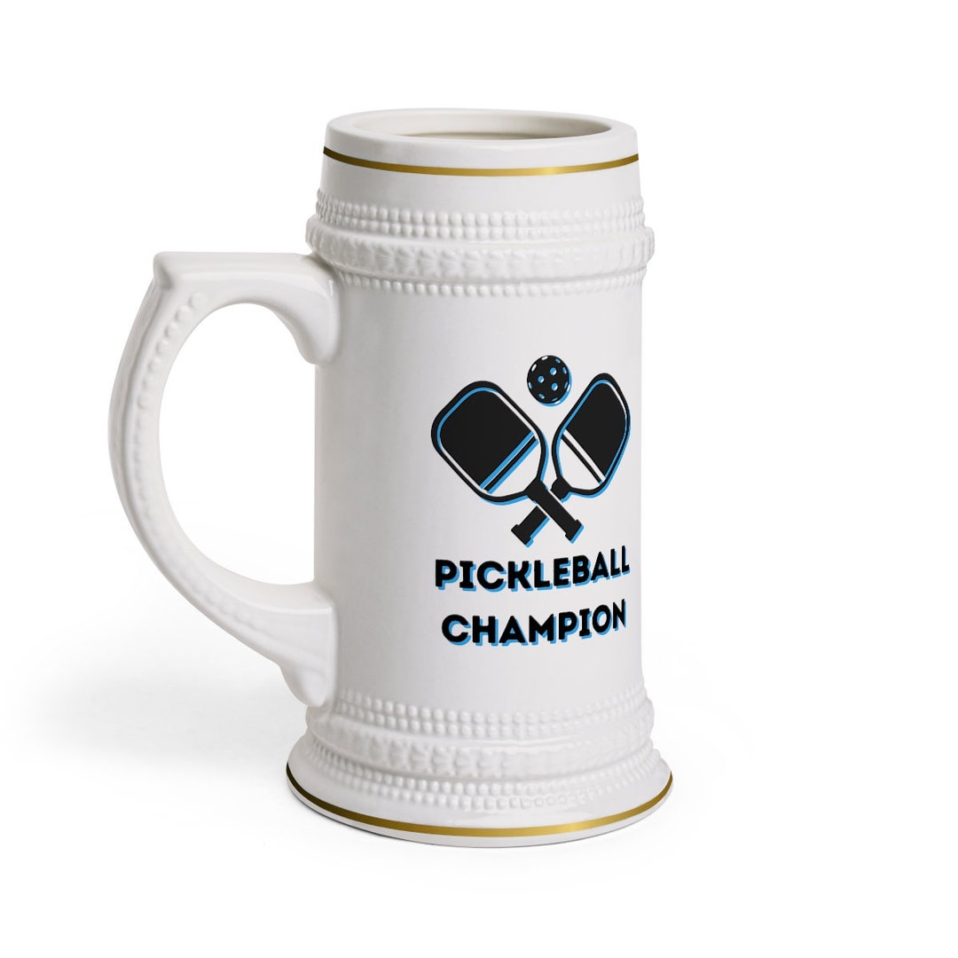 Pickleball Champion Best Pickleball Player Pickleball Beer Stein