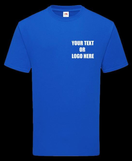 thumbnail interactive-video image 1 of Custom Printed T-Shirt – Add Your Text, Logo, Or Image – Perfect For Work, Gym, Or Party! 1 of 4