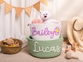 Handmade Baby Basket,Custom Baby Name Basket,Rope Cotton Baby Gift Basket,Baby Shower Gift,Newborn Gift,Kids Gifts,Nursery Decor,Toy Basket