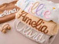Embroidered Name Baby Sweater,Personalized Baby Name Knit Sweater,Custom Hand Embroidered Sweater,baby Jumper,Baby Gift,Christmas Gifts