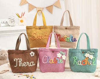 Personalized Name Handbags, Custom Name Handbag as Baby Shower Gifts, Traveling Children's handbags, Birthday Gift, Christmas Gifts for Kids