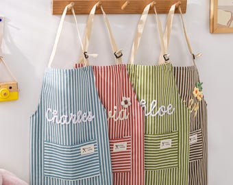 Embroidered Cooking Apron,Custom Apron for Kids Adult,Kitchen Apron with name,Crochet Child Apron,Home Cooking Present,Gift for Cooking