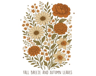 Fall Design Png,Fall Breeze and Autumn Leaves Png,Fall Design,Fall Quotes,Fall Png,Leaves Png,Fall Boho Png,Aesthetic Shirt Graphic Png