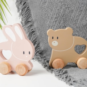 子供用教育玩具車、ログ慣性プッシュカー、赤ちゃん用ミニハンドヘルドコーディネーション楽しいモデリングカート