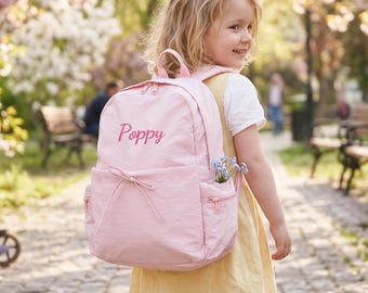 Embroidered Name Kids Backpack,Custom Toddler Backpack,Personalized Backpack,Preschool Book School Bag for Children,Daycare Bag,Toddler Gift