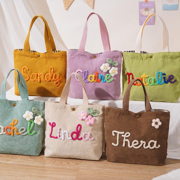 Personalized Name Handbags, Custom Name Handbag as Baby Shower Gifts, Traveling Children's handbags, Birthday Gift, Christmas Gifts for Kids