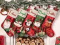Personalized Family Christmas Stockings, Monogram 3D Christmas Stocking, Family Stocking with Name, Holiday Stockings, Christmas Decor