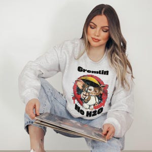 Retro Gremlin Sweatshirt, Unisex Crewneck for Movie Lovers, Casual Wear, Gift for Birthdays, Halloween, Cozy Style