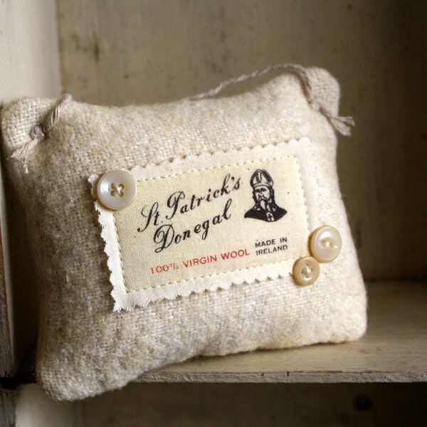 Irish Wool Felt Ornament Pincushion -- Made in Ireland