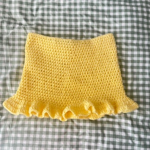 Sculpted Crochet Skirt Set