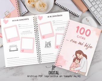 100 Dates with Mom, Printable File 100 Dates for Mom and Daughter, Mom and Daughter Activities, 100 Dates Album, 100 Mom and Daughter Dates