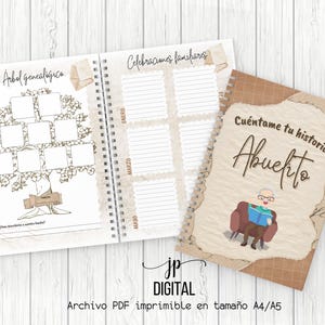 Grandpa tell me your story, printable file tell me your story, grandpa album, tell me about yourself, grandparents, grandpa book