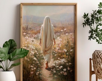 Mother Mary Poster, Catholic Printable Gallery Set, Virgin Mary Christian Prints with Luke 1:46 Bible Verse, Instant Religious Decor 0754