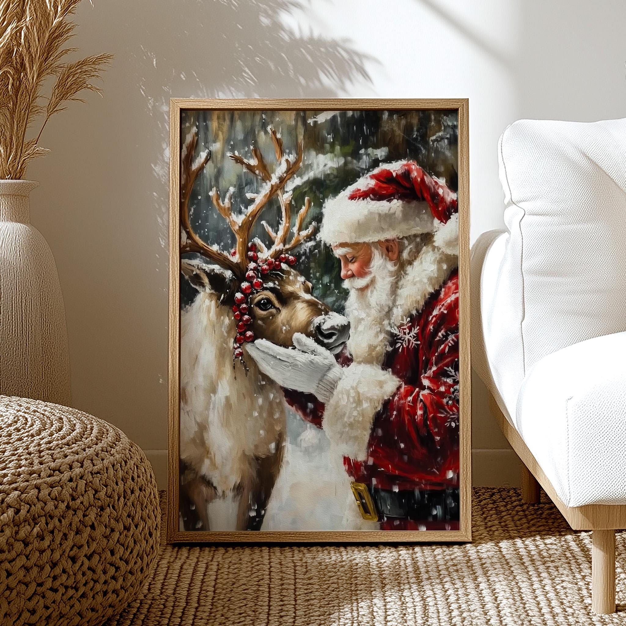サンタ トナカイ 置物 インテリア ビンテージ クリスマス ヴィンテージのトナカイ - Etsy 日本