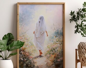 Printable Virgin Mary Art Set,  Catholic Wall Decor Featuring Mother Mary Poster, Luke 1:46, Christian Gift for Her or Home 0753