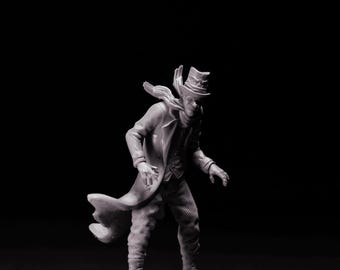 Frosty Undead Snowman Miniature – Dark Fantasy Christmas DnD Monster (Unpainted Resin)
