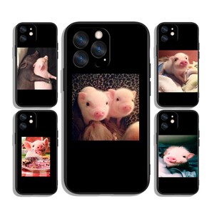 Tiny Piglet Phone Case | Sweet Cartoon Style | For iPhone & Samsung