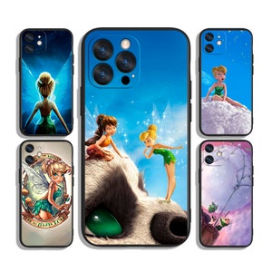 Étuis de protection fée clochette pour samsung A55 A35 A25 A15 A05s A54 A53 A34 S24 S23 S22 S21 FE Plus et pour iPhone