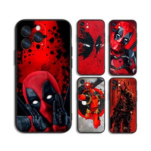 Deadpool Red Masked, op antihelden geïnspireerde beschermende aangepaste telefoonhoesjes voor iPhone, Samsung, Google Pixel en Motorola