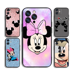 Custodia per telefono con faccia di Topolino e cartone animato / Stile vintage senza tempo / Per iPhone e Samsung