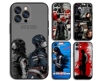 Capas protetoras personalizadas Winter Soldier Stealth Fighter para iPhone, Samsung, Google Pixel e Motorola