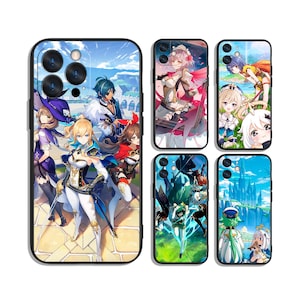 Skyddande personliga mobilskal med Anime Elemental Souls Wander Through Endless Skies för iPhone, Samsung, Google Pixel och Motorola