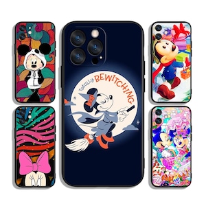 Custodia per telefono con l'icona di Topolino / Divertente arte retrò dei cartoni animati / Per iPhone e Samsung