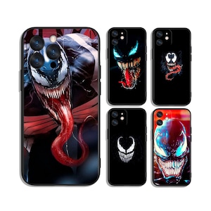 Venom Dark Symbiote Protective Custom Phone Cases for iPhone, Samsung, Google Pixel and Motorola