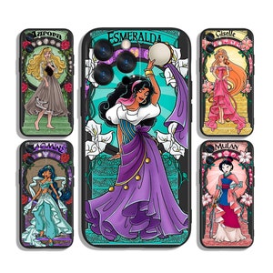 Telefoonhoesje cartoon prinses sprookje | Kleurrijk magisch ontwerp | Voor iPhone en Samsung