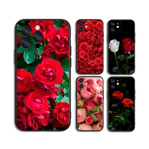 Scarlet Garden | Lush Red Roses in a Bouquet of Love Protective Custom Phone Cases for iPhone, Samsung, Google Pixel and Motorola