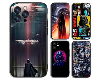 Capas de celular personalizadas e protetoras estéticas inspiradas em batalhas galácticas de Star Wars, heróis espaciais de ficção científica, para iPhone, Samsung, Google Pixel e Motorola