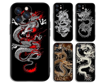 Chinese Ancient Dragon Spirit | Traditional Asian Style Protective Custom Phone Cases for iPhone, Samsung, Google Pixel and Motorola