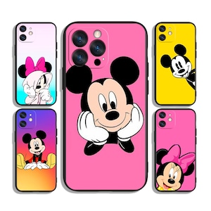 Custodia per telefono con l'icona di Topolino Happy Ears / Arte dei cartoni animati senza tempo / Per iPhone e Samsung