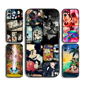 Custodia per telefono con Topolino dei cartoni animati classici / Atmosfera vintage / Per iPhone e Samsung