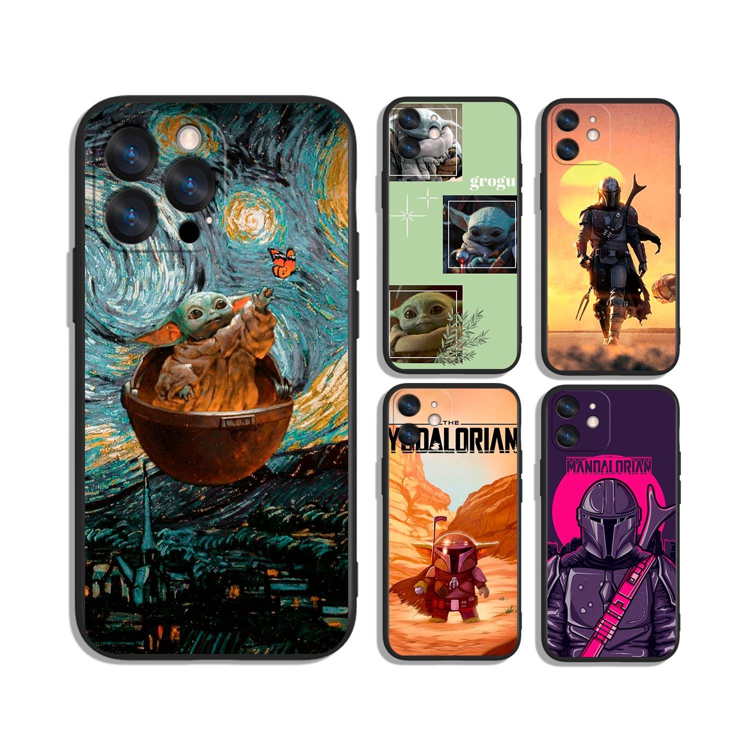 Custodia Ufficiale Star Wars Per IPhone 13 Pro, Baby Yoda, TPU Flessibile Antiurto