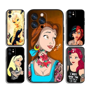 Coque pour portable princesse amusante | Conception impertinente d'ambiance royale | Pour iPhone et Samsung