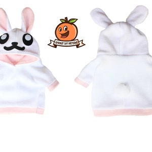 Dog Bunny Hoodie Costume XS - MED Pdf Pattern and full tutorial