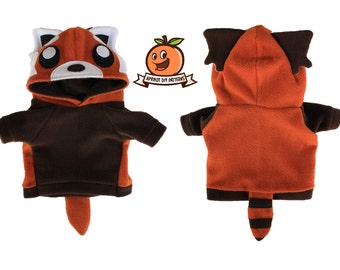 Red Panda Dog Hoodie Costume XS - MED Pdf Pattern and full tutorial