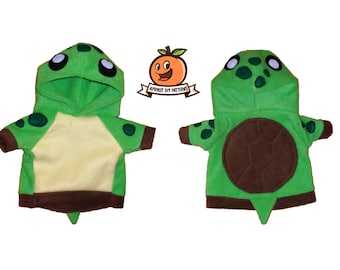 Dog Turtle Hoodie Costume XS - MED Pdf Pattern and full tutorial