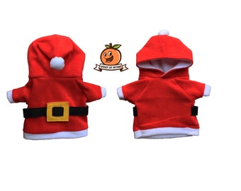 Santa Christmas Dog Hoodie Costume MED - XL Pdf Pattern and full tutorial