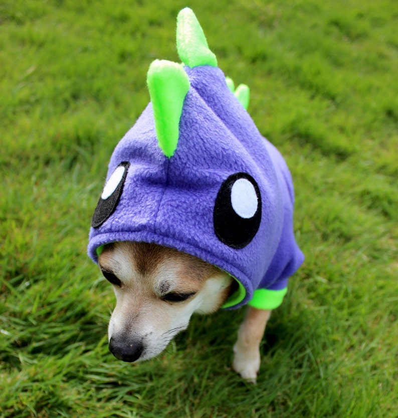 Dog Dinosaur Hoodie Costume XS MED Pdf Pattern and Full Etsy