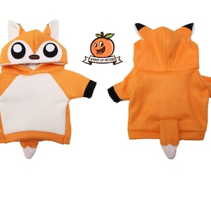 Dog Fox Hoodie Costume MED - XL Pdf Pattern and full tutorial