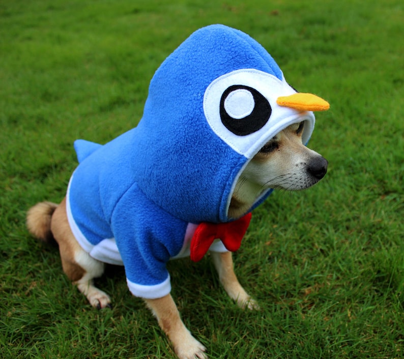 Dog Penguin Hoodie Costume XS MED Pdf Pattern and Full Etsy