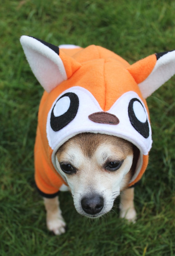 ⭐︎犬服⭐︎handmade Dog Fox Hoodie Costume XS - MED Pdf Pattern and Full Tutorial - Etsy