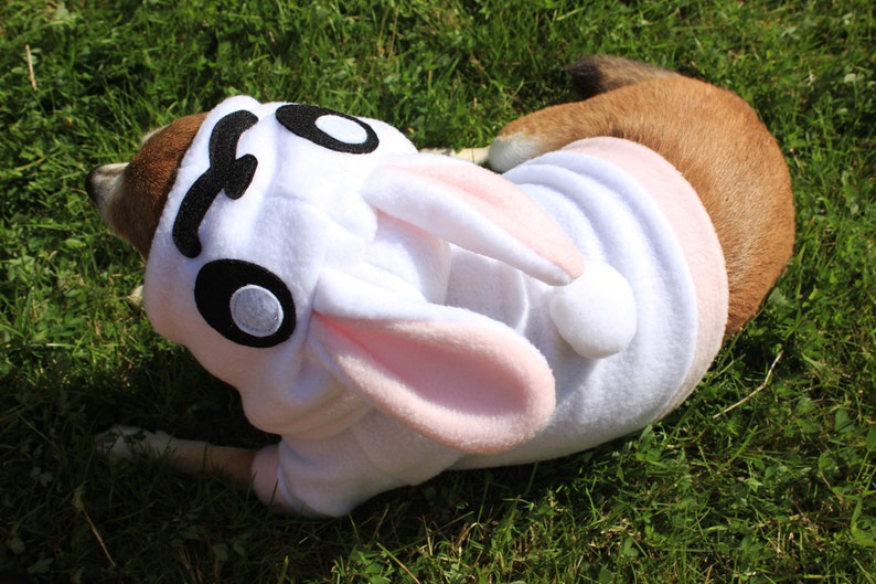 Dog Bunny Hoodie Costume MED XL Pdf Pattern and full tutorial image 4