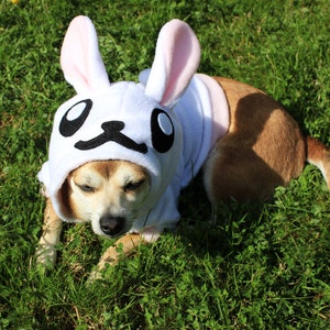 Dog Bunny Hoodie Costume MED XL Pdf Pattern and full tutorial image 5