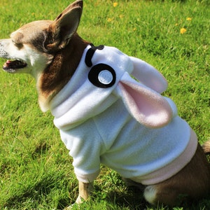 Dog Bunny Hoodie Costume MED XL Pdf Pattern and full tutorial image 3